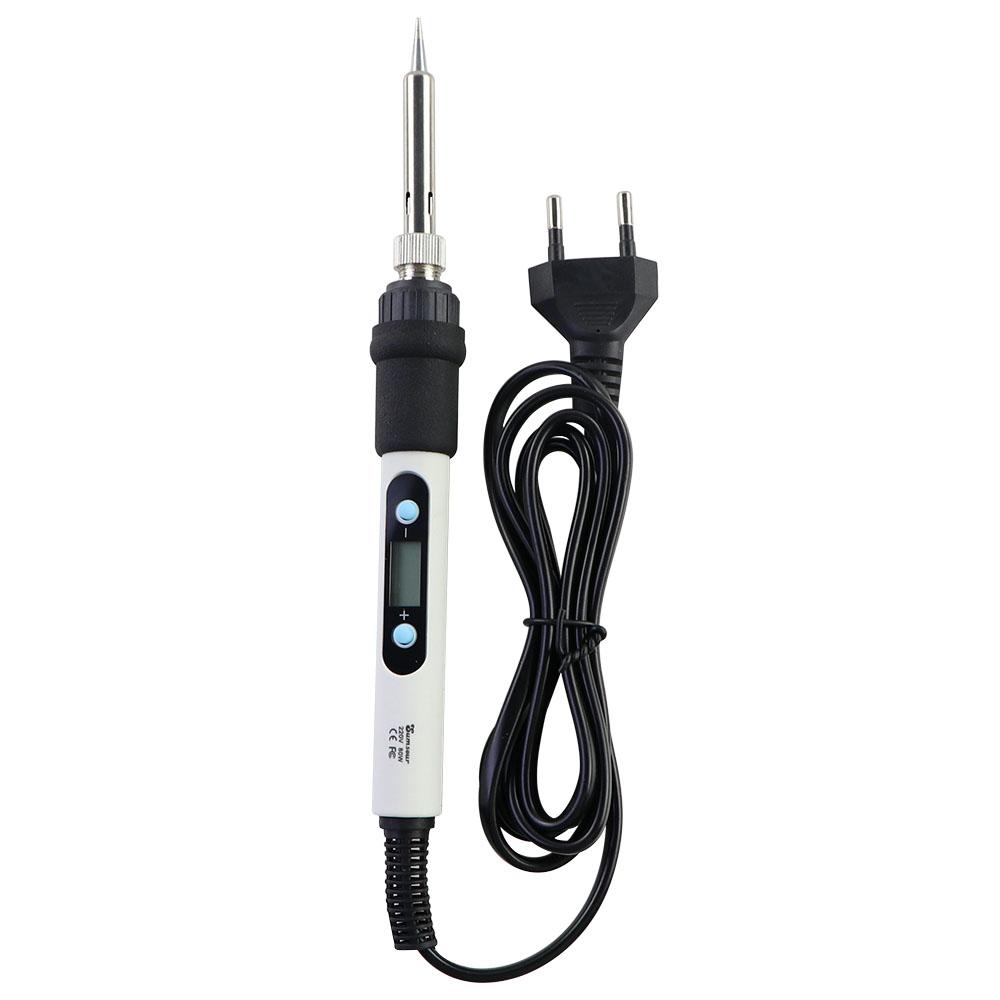 Электрический паяльник с регулируемым термостатом, 220 В/110 В, 80 Вт, сварочный инструмент