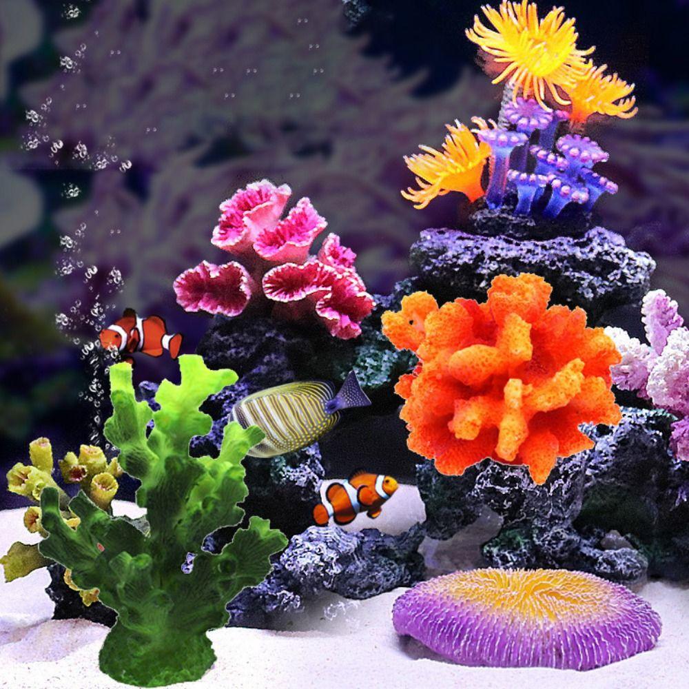 Tank Decor Lifelike Simulation Artificial Aquatic Ornament Coral Reef Sea Coral Aquarium Plants