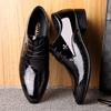 Oxford Shoes for Men Luxury Patent Leather Wedding Shoes Pointed Toe Dress Shoes Classic