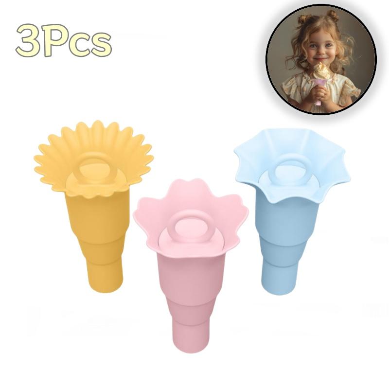 18 шт. Складная силиконовая трубочка для мороженого, герметичная, детская, многофункциональная, грязенепроницаемая, держатель для мороженого на палочке