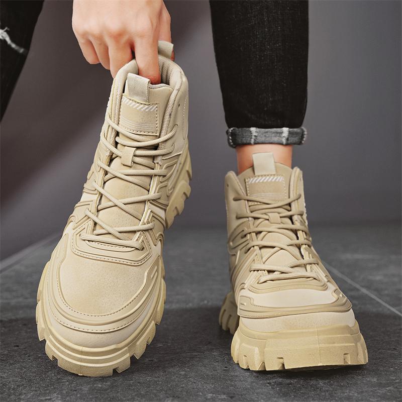 Fashion CYYTL Mens Boots Ankle Leather Casual Winter Shoes Cowboy Combat Tactical Motorcycle Chelsea Work Outdoor Hiking Luxury Designer