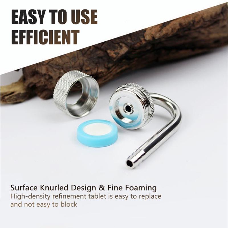 Аквариумные водные растения CO2 Атомайзер Диффузор Система Реактор углекислого газа для аквариума Инструмент для пузырьков