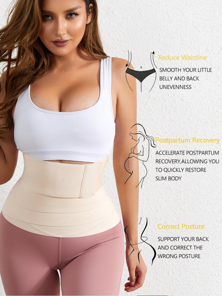 Обертывание вокруг Faja Waist Trainer Утягивающий пояс для упражнений Послеродовой пояс для утяжки талии Эластичный пояс для утягивания талии Женский пояс