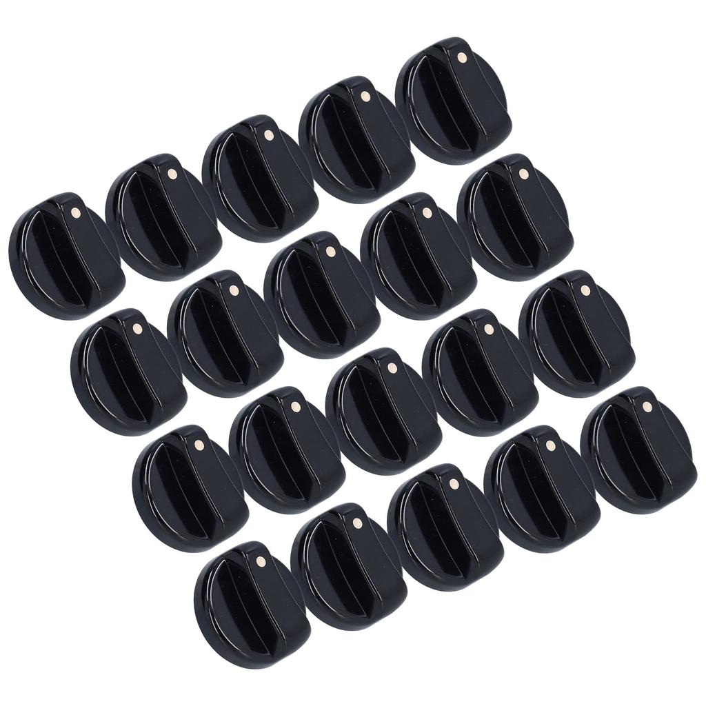 20PCS 8mm Universal Kitchen Range Control Knob ABS for Gas Stove Microwave Oven Water Heater