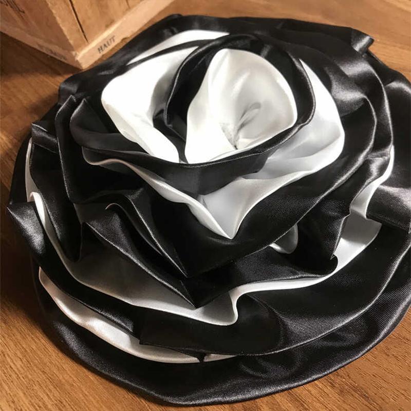 Пришивная 3D аппликация в виде цветка, большая, для женской одежды, аппликация для платьев, роскошная дизайнерская брошь, сценический свадебный наплечный аксессуар