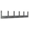 VidaXL U-Shaped Gabion Basket with 6 Posts Retaining Wall Garden Fence Patio Gardening Projects 151286