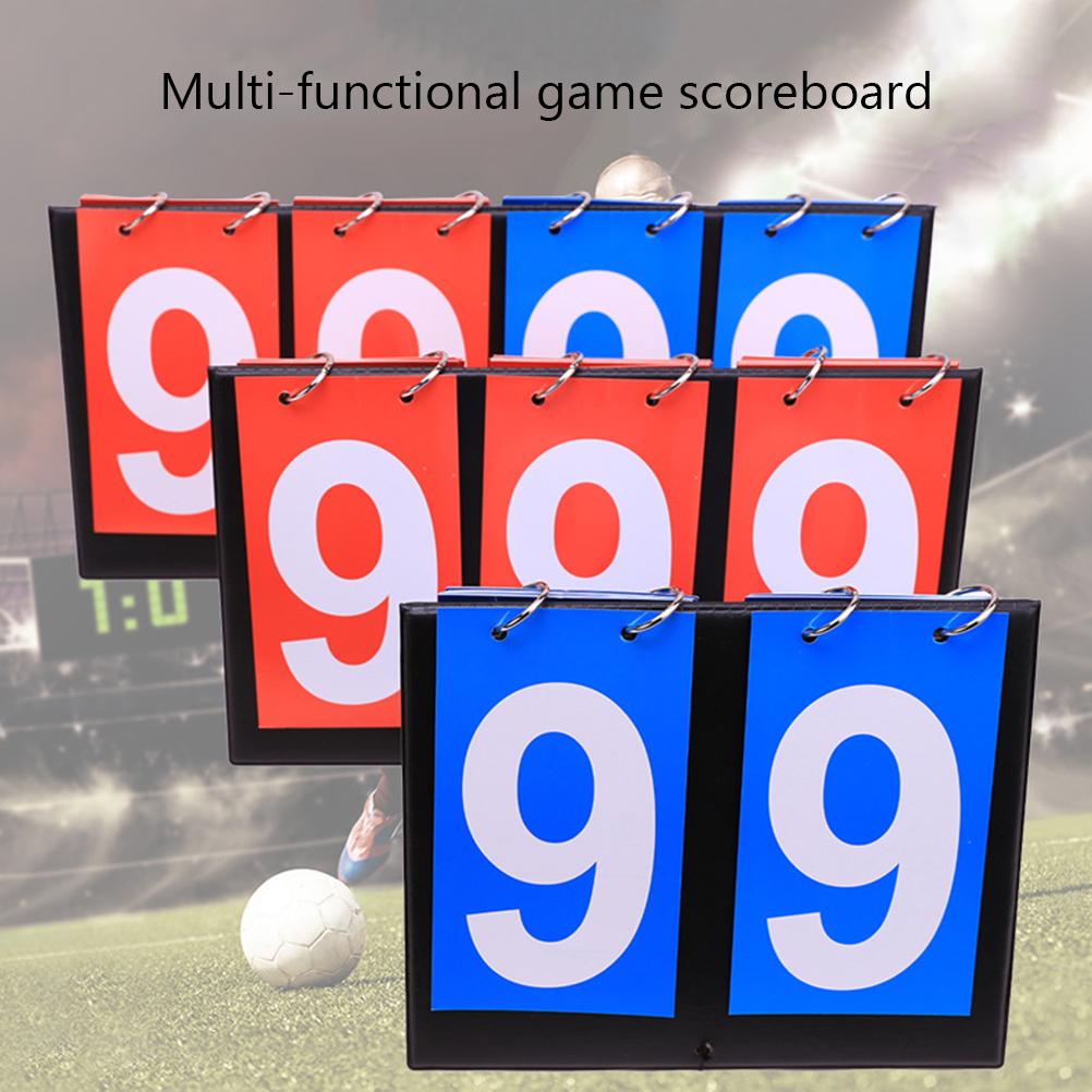 Sports Scoreboard Table Top Flip Score Count Board for Basketball Volleyball Football