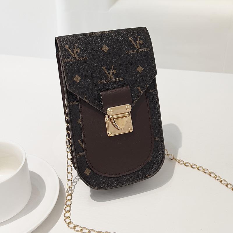 Модная сумка для мобильного телефона с принтом, корейская версия, сумка через плечо для девочек