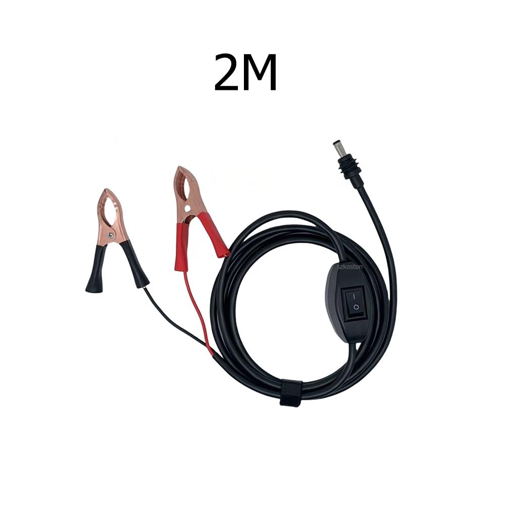 1/1/1m 11-18V Alligator Clip To DC Power Cable 16AWG Wire For Starlink Mini with Built-in Switch For Starlink Mini Accessories