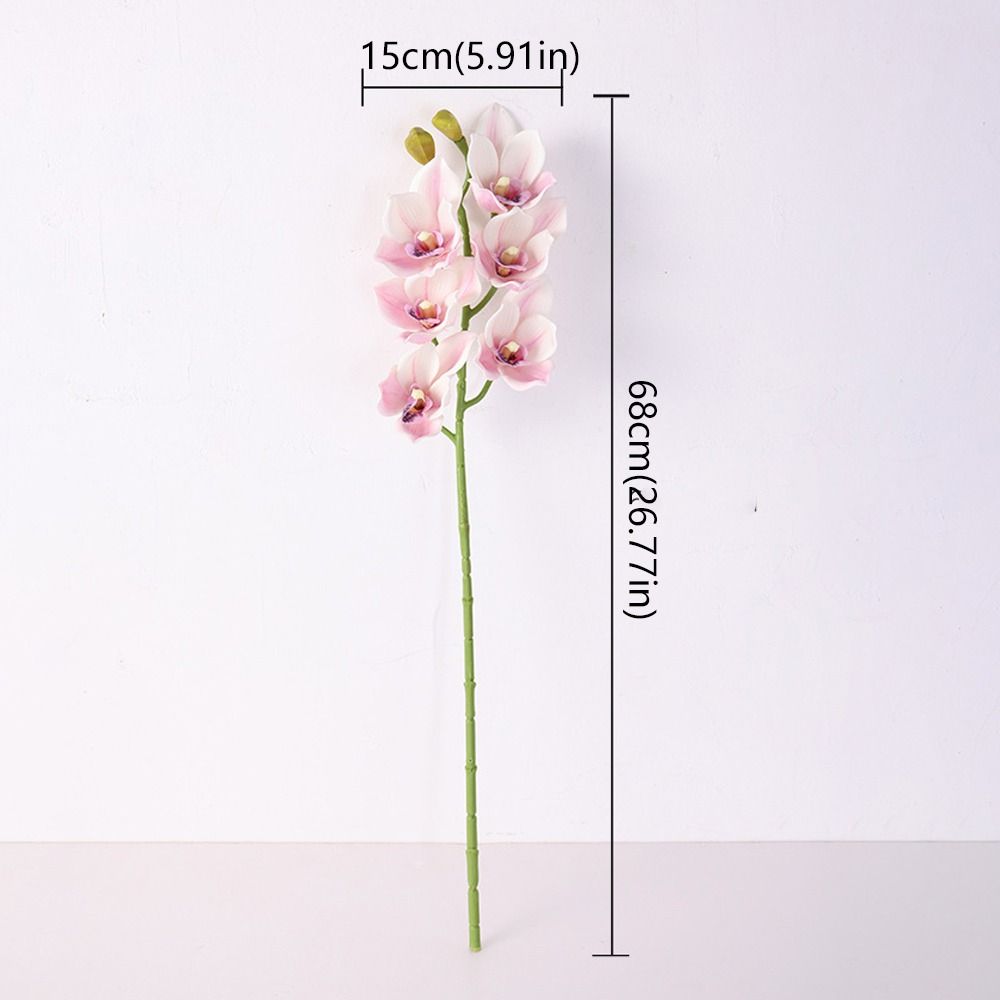 Сгибаемые стебли Цимбидиум Цветочная ветка Яркие цвета Имитация Фаленопсис Свадебная церемония
