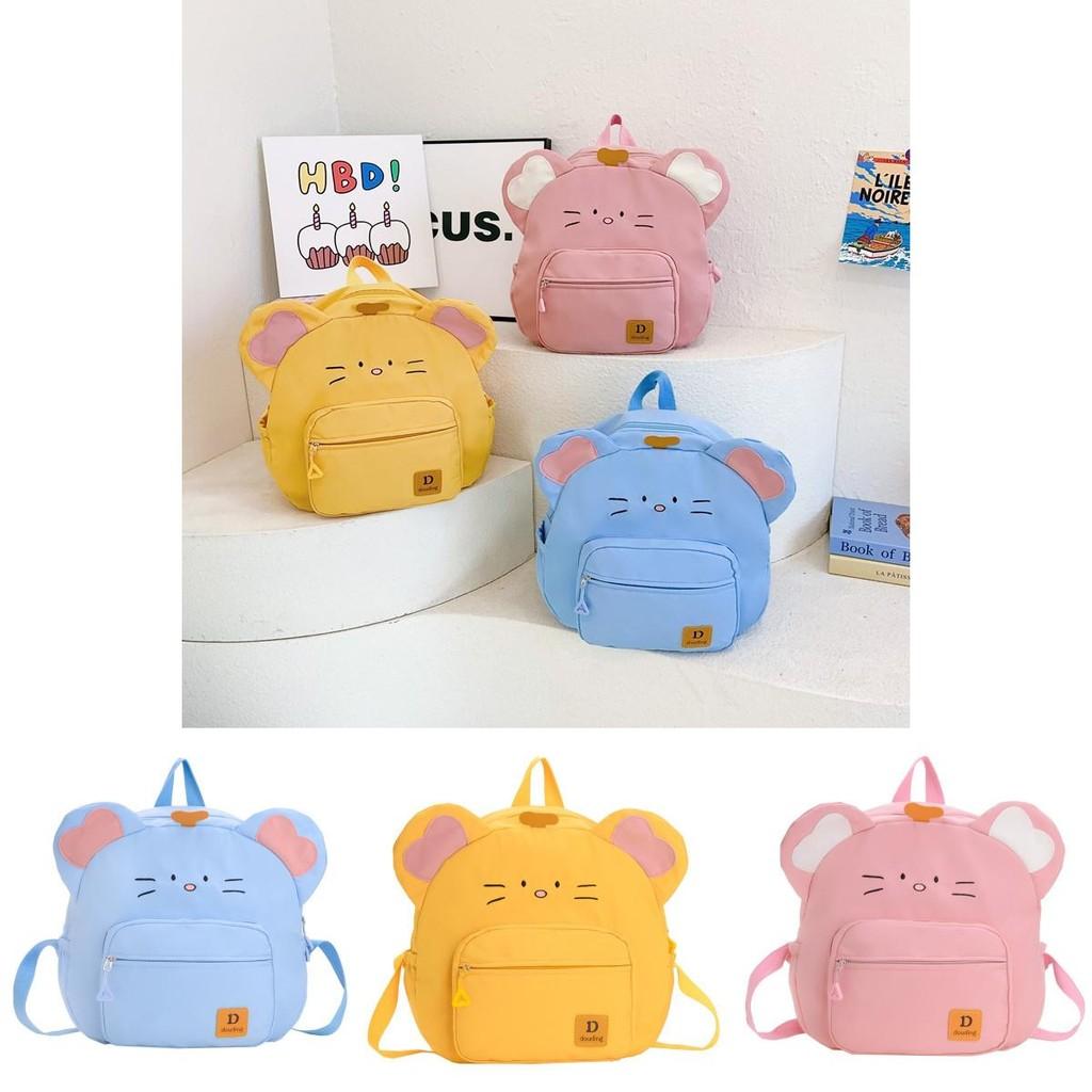 Charming And Fun Cat Themed Backpack For Boys And Girls Stylish School Bag In Blue Pink Yellow