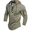 Men's Hooded Sweatshirt with Solid Color Tie Up for Sports and Leisure, Spring Autumn Clothing Accessories Hooded DL24