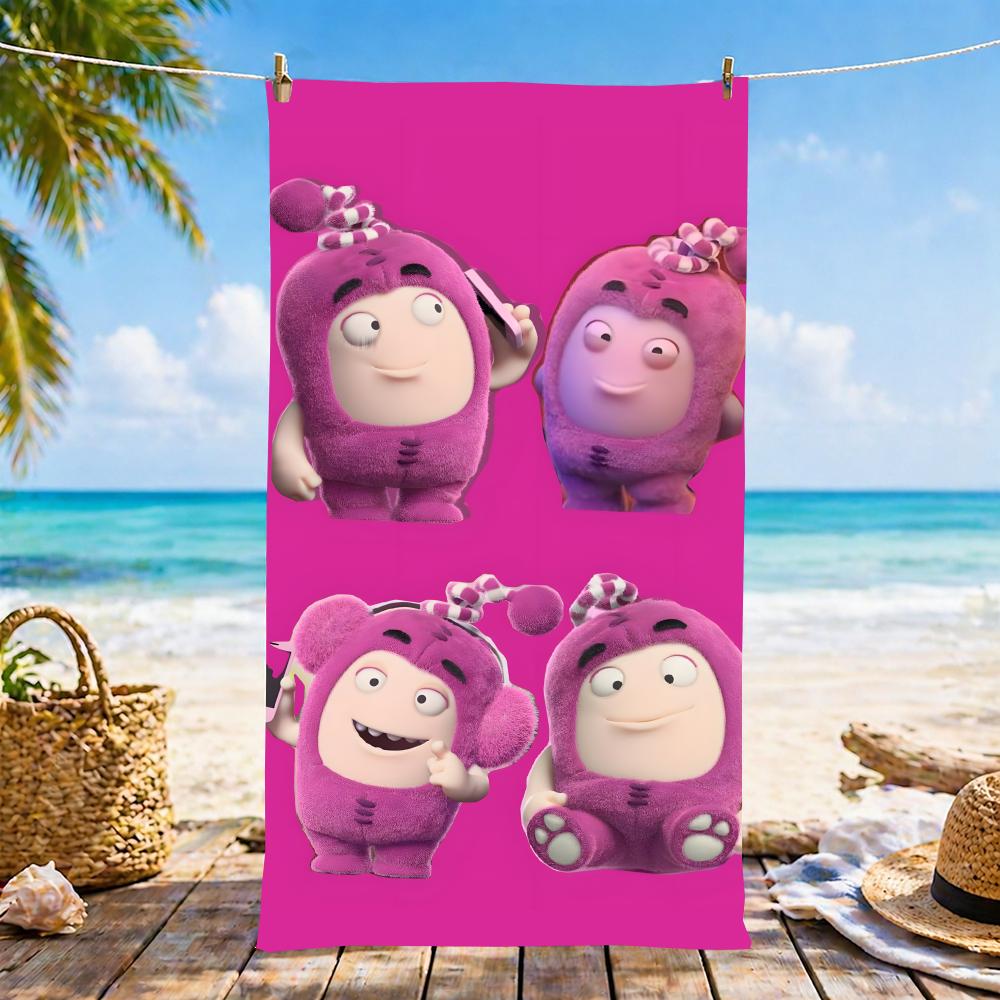 Полотенце O-Oddbods, Микрофибра, Пляжное полотенце, Быстросохнущее, Не собирающее песок, Ультратонкое волокно, Супермягкое.