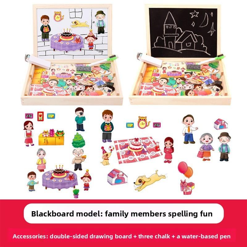 Wooden Jigsaw Puzzle For Toddlers With Magnetic Features For Early Learning And Skill Development
