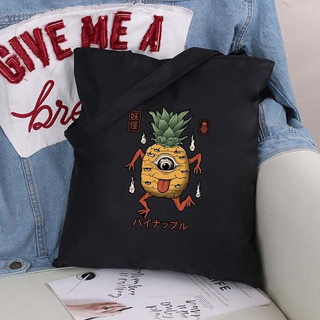 Женские складные сумки, сумки на плечо, повседневные сумки для покупок, сумки для девочек, экологически чистая холщовая сумка с забавным узором, большая сумка