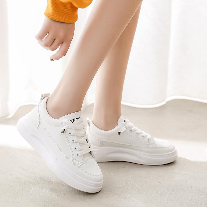 White Shoes Women's Spring Internet Hot Korean Style Ins Breathable Sneakers New  Women's New Shoes for Spring Trendy Sneakers