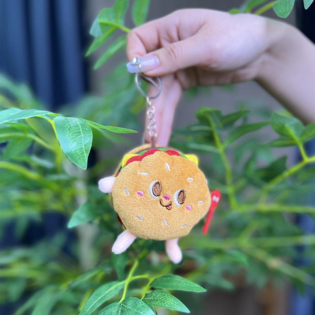 Французский Милый Мультяшный Картофель Фри Гамбургер И Хот-Дог Плюшевые Брелки Фигурки Мини