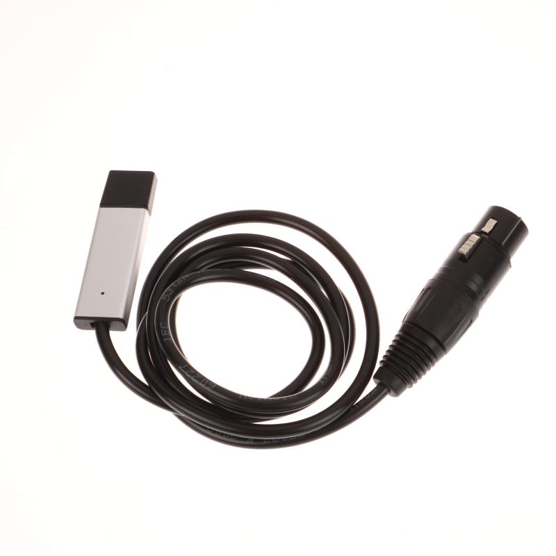 Кабель-адаптер интерфейса USB-DMX для сценического дискотечного света с движущейся головой, кабель для преобразования сигнала контроллера ПК