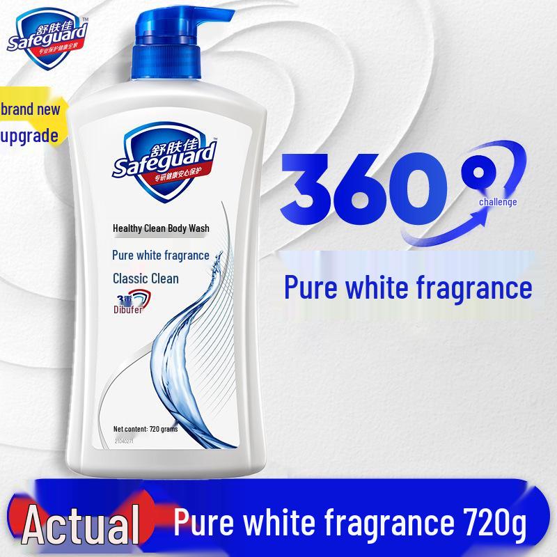 Гель для душа Safeguard Pure White с ароматом лимона - Долгоиграющий, большой объем для мужчин, женщин и всей семьи. Оригинальный товар.