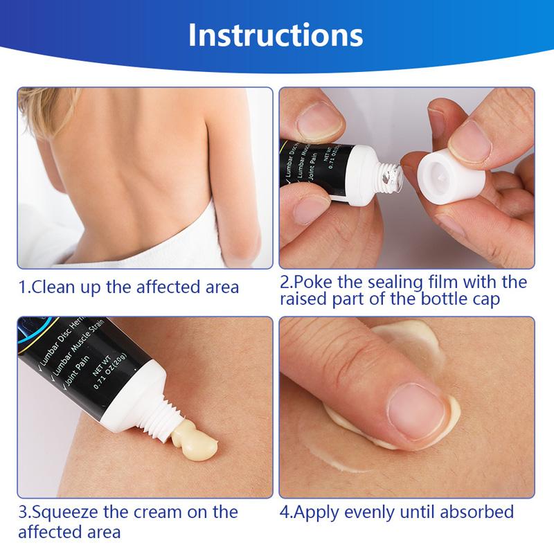 Sumifun Крем для снятия боли в поясничном отделе позвоночника, снятие боли при растяжении поясничных мышц, массажный уход