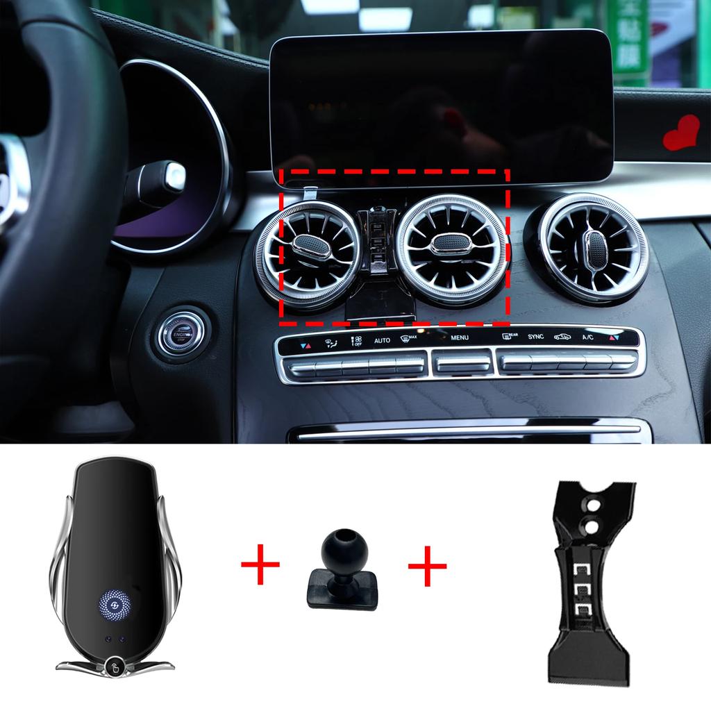 Car Mobile Phone Holder for Benz GLC X253 C253 2015 2016 2017 2018 Accessories GPS Bracket Navigation Stand Auto