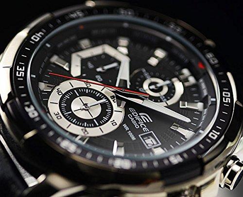 CASIO EDIFICE 100m Waterproof Chronograph Genuine Leather Belt Watch [Casio] EFR-539L-1A Men's [item]