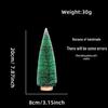 White Mini Christmas Tree Desktop Ornament - Small Christmas Decorations for Window Display