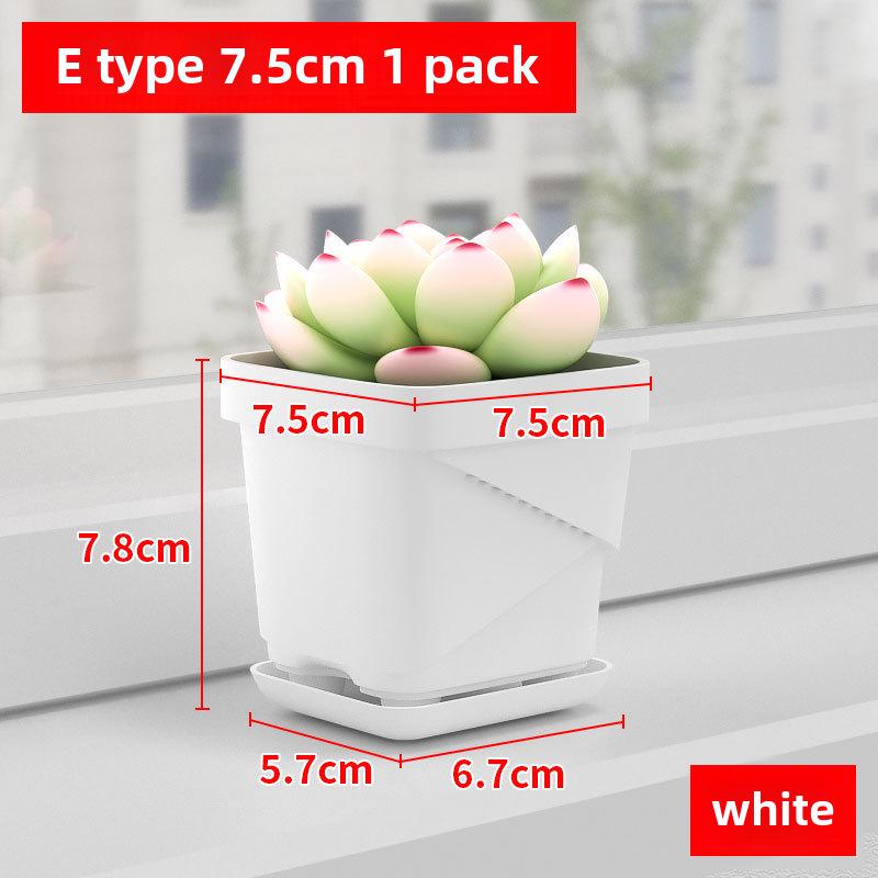 Прочные дышащие пластиковые квадратные цветочные горшки для дома и офиса