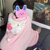 Lovely Hooded Robe Multifunctional Air Conditioning Blanket Soft Cape Type Animal Coral Fleece For Adults Winter Wear