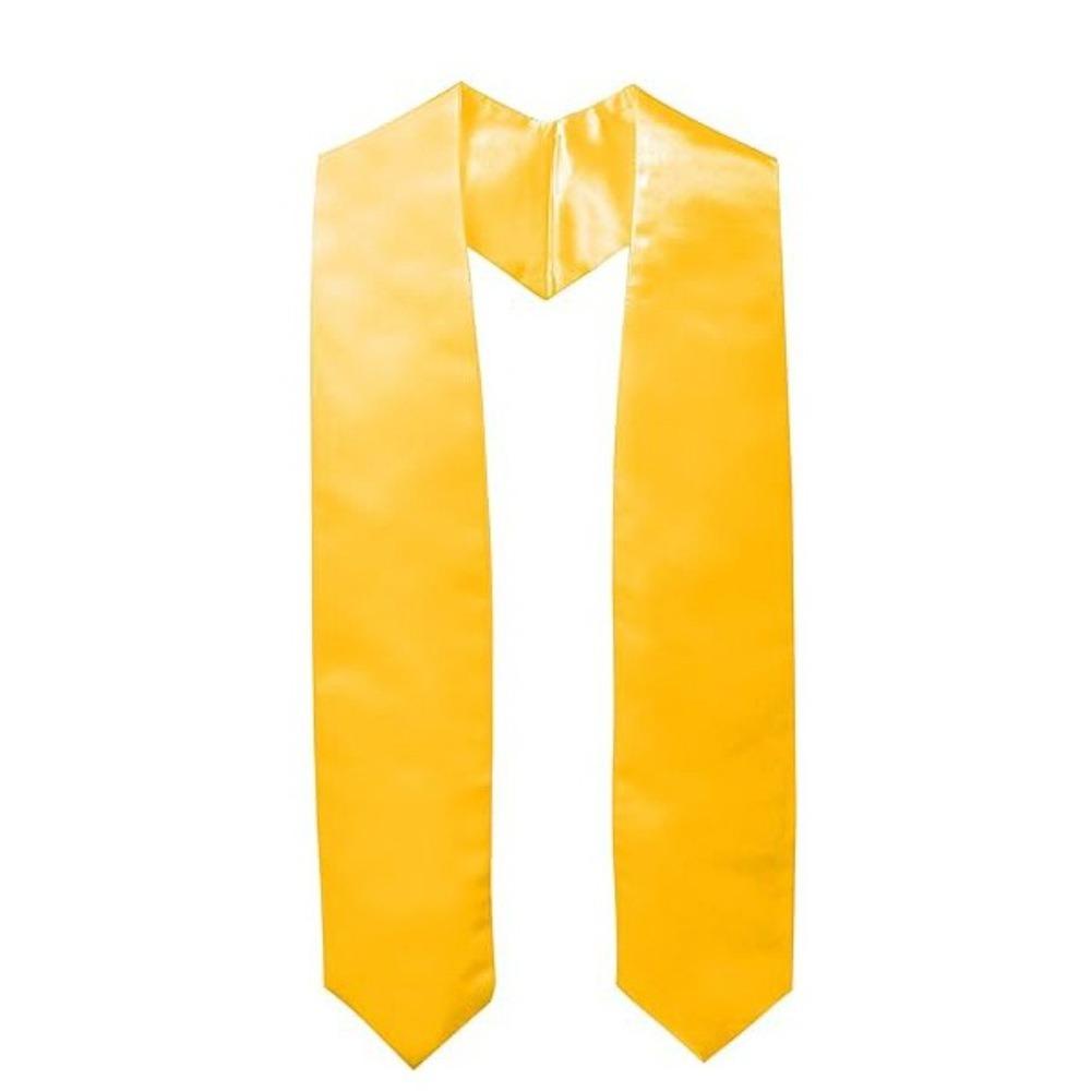 Satin Plain Honor Stole Unisex Bachelor Gown Scarf New Ceremonial Belt