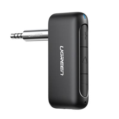 Bluetooth 50 AUX мини-джек автомобильный аудиоприемник черный