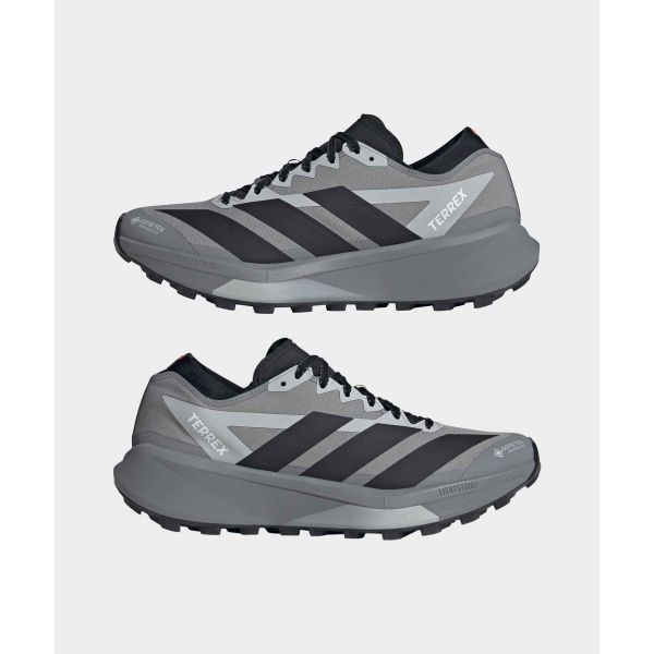 adidas Мужские кроссовки для трейлраннинга Terrex Agravic 2 GORE-TEX Серый Черный HQ5090