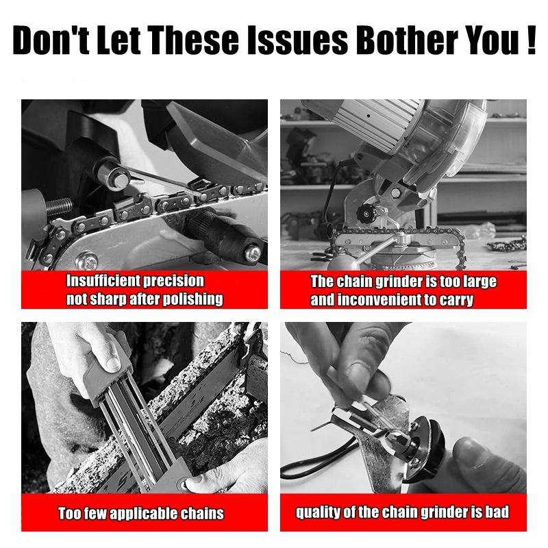 Портативный шаблон для заточки цепи бензопилы, ручная точилка для цепи из алюминиевого сплава, для всех видов бензопил/электропил