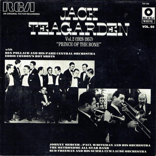 LP Record JACK TEAGARDEN - Vol. 2 (1928-1957) "Prince Of The B 741101 RCA, RCA Victor 1974 France Jazz Used