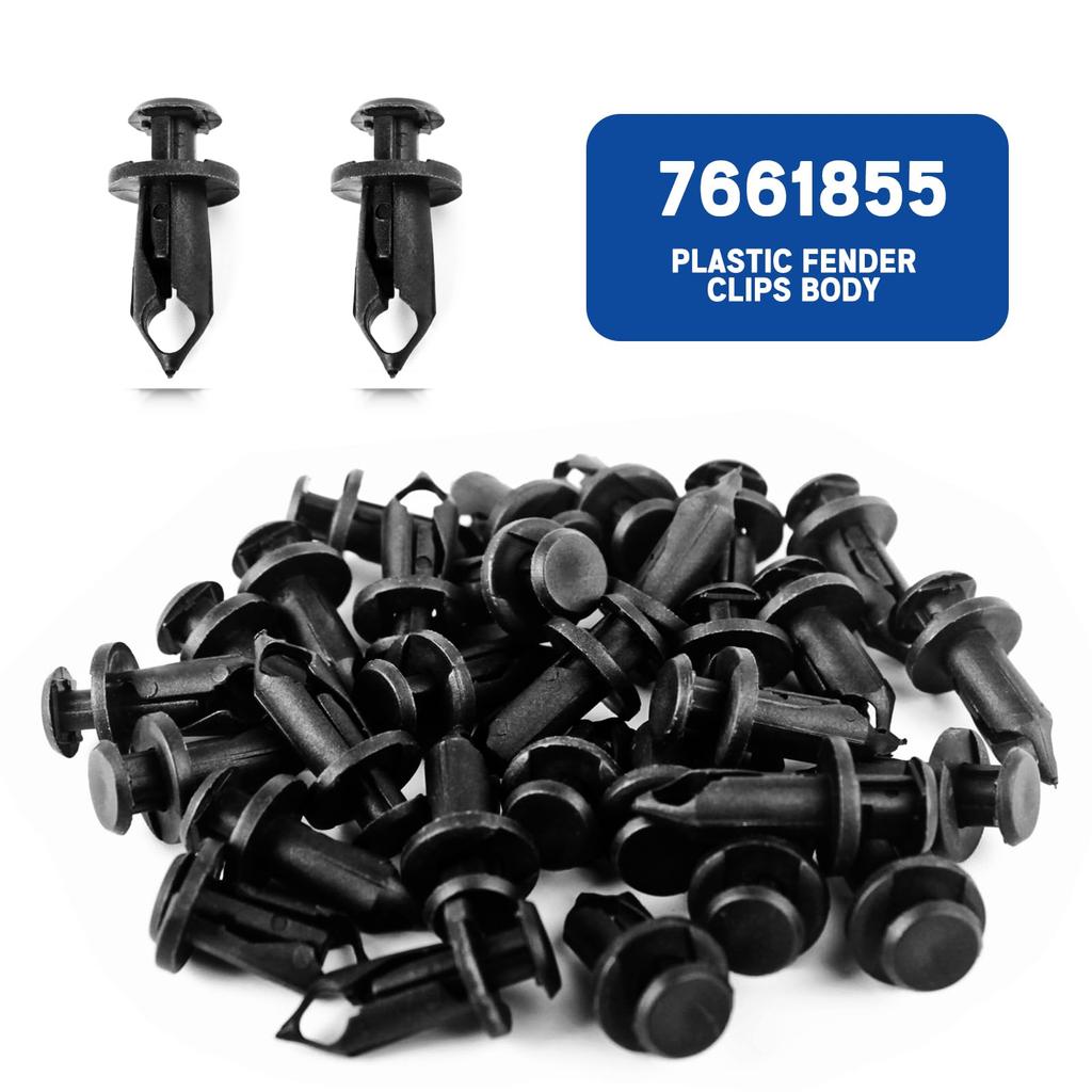 Xislet 120pcs Plastic Fender Clips Body Rivets for UTV ATV Motorcycle Sport Bike Push