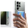 Чехол для сотового телефона Samsung Galaxy S23 Ultra, прозрачный чехол с откидной крышкой из ПК + ТПУ и слотом для карт