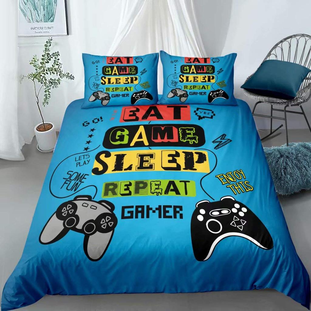 Современные тенденции технологий Геймерский комплект постельного белья для взрослых и детей Геймпад Одеяло/Пододеяльник Хиппи Скандинавский полиэстер Одеяло Покрывало