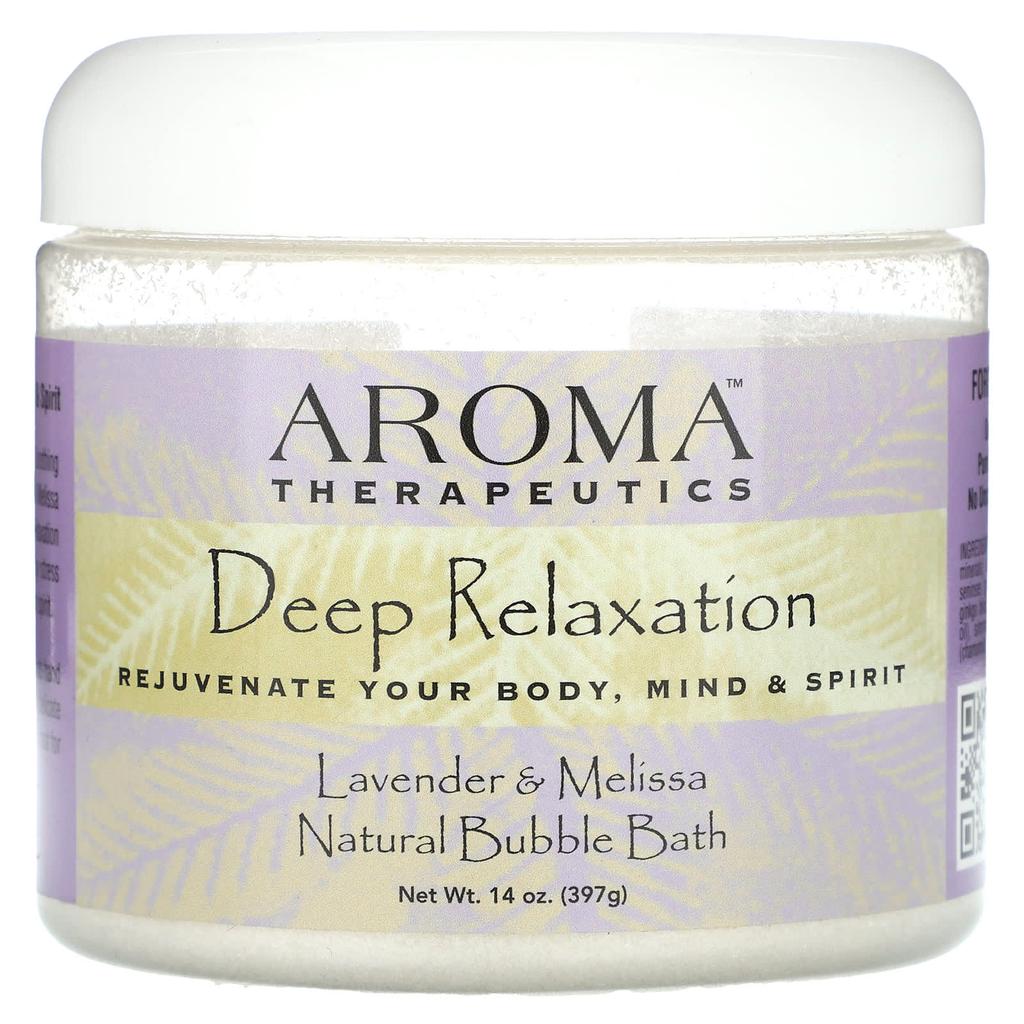 Natural Bubble Bath, Deep Relaxation, Lavender & Melissa, 397G(14Oz)