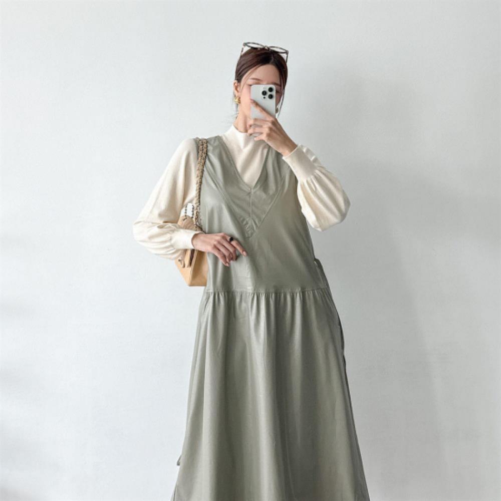 New ArriValS Open Run Women S V Neck SleeVeleSS dreSS With Leather waiSt Ribbon