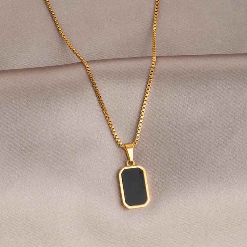 2025 Роскошное ожерелье из титана золотистого оттенка: Высококачественная женская цепочка для свитера