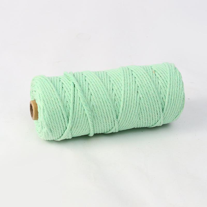 4 мм 300 м Цветной Хлопковый Шнур Ручного Плетения для DIY Гобеленов и Украшений