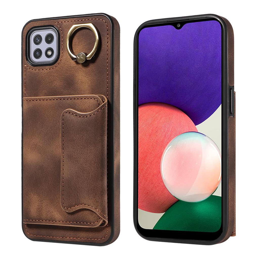 Для Samsung Galaxy A22 (4G),Samsung Galaxy A22 5G Кольцо Кронштейн Держатель Карты Слоты Крышка Чехол Для Телефона