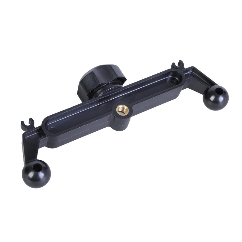 Phone Stand Double 17mm Ball Head Adapter Car Phone Holder Base 1/4in Female Thread Hole Fixed Phone Support Accessory