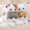 Simulation Cat Toy Doll Cute Kitten Plush Doll Children Orange Cat Companionship Throw Pillow