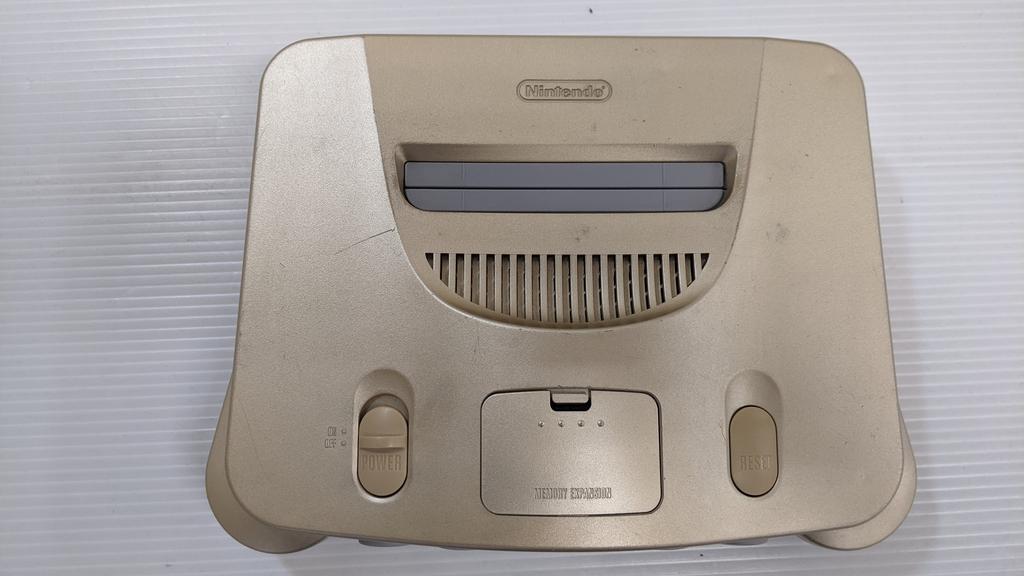 Восстановленная консоль Nintendo 64 N64 ЗОЛОТАЯ 1-15-3 Б/У