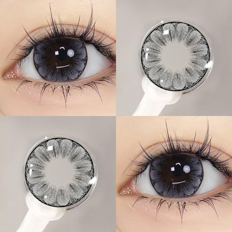 MillCreek 2шт цветные контактные линзы для глаз карие натуральные комфортные годовые контактные линзы для макияжа глаз косплей контактные линзы ежегодное обслуживание