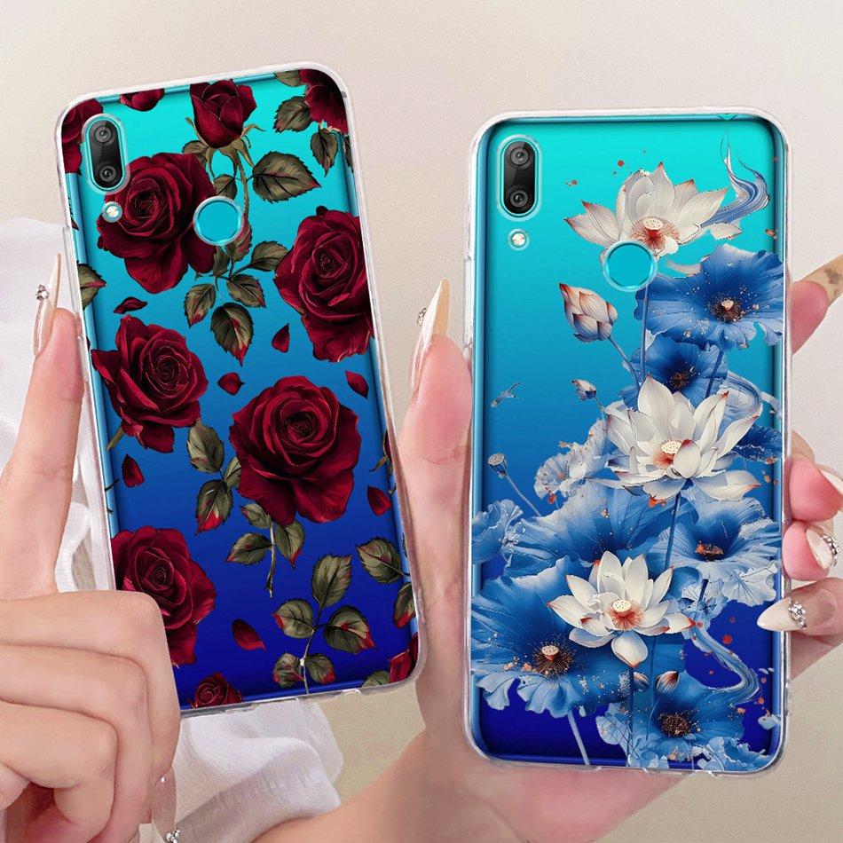 Для Huawei Y7 2019 Новый Чехол для Телефона Простого Стиля Для Huawei Y 7 Y7 Prime Pro (2019) Прозрачные мягкие силиконовые чехлы из ТПУ