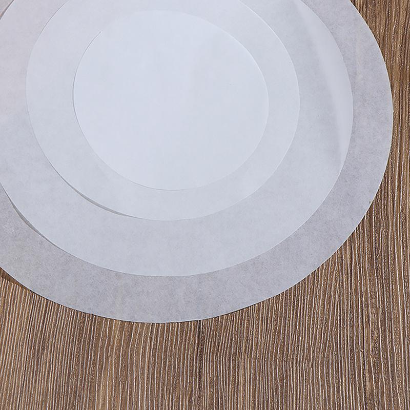 50Pcs Baking Oiled Paper Circle Parchment Paper Multifunction Liner Bbq Oven Patty Hamburger Paper Steamer Liners Baking Tool