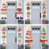 Снеговик Рождественский Подвесной Декор на Дверь Санта Клаус Табличка на Дверь Подвеска Новый Рождественский Подвесной Флаг Декор для Вечеринки