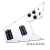 Electric Guitar Pickguard V Prewired Scratch Plate 3-ply PVC 12 Holes Pickup Replaceable Parts Stringed String